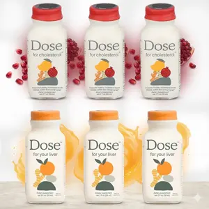 3 Pack Dose for Your Liver + 3 Pack Dose Cholesterol 2oz Liquid Shots, Liver and Heart Daily Support Blend with Curcumin Dandelion Amla CoQ10 Pomegranate, 2025