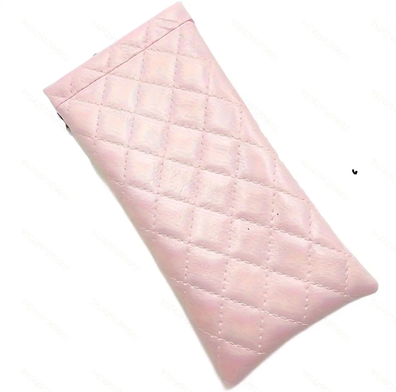 Quilted Sunglasses Pouch Soft PU Leather Portable Eyewear Case for Women and Girls Protective Travel Accessory