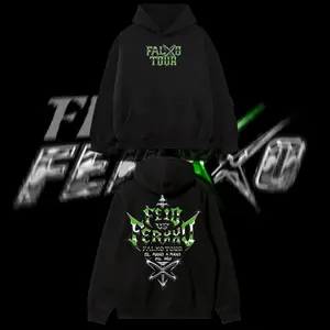 AUDIO WAVE RECORD - Feid 2026 Tour Graphic T‑Shirt, reggaetón Music Graphic Hoodie, Y2K Hip-Hop tee, Colombia style menswear