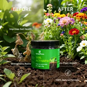 Vireo Prana Beginner-Friendly Soil Improvement & Fertilization Kit Soil Activator + Slow-Release Fertilizer Loosen Soil Enhance Aeration Water Retention Smart Nutrient Supply Salt Tolerance Strengthen Crops Boost Yield by 30%