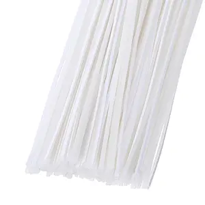 150PCS 11.2 Inch 1mm Thick White Thermal Binding Strips Hot Melt Adhesive Strips for Book Binding Repair Document Fixing Craft Projects