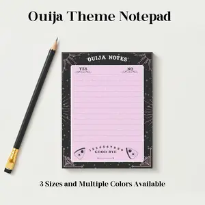 Ouija Theme Memo Pad, Easy Tear Notepad, Halloween Notepad, Spooky Notepad woman journal