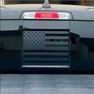 Rear Center Window Flag Decal Vinyl Window Decal, Peel and Stick Quality Cut Vinyl for Vehicle Windows Boat RVs Office Desk Equipment Laptops Stylish Car Merch Bumper Sticker