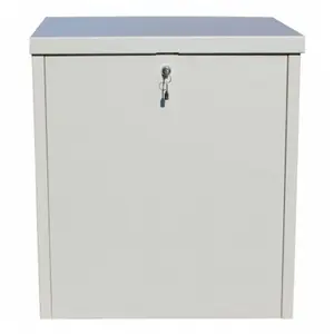 212 MAIN QualArc PCSDB-LG Large Textured Gray Secure Parcel Chest Delivery Box, Home Storage, Mountable Door Hardware