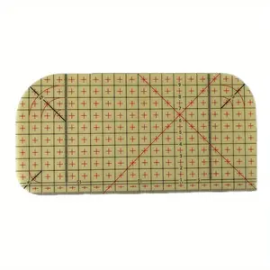 [Easy-to-Use Yellow Ruler for Crafts] Easy-to-Use Yellow Ironing Ruler for Sewing and Crafts - Durable Plastic, Heat-Resistant Fabric Measuring Tool with Precision Angles