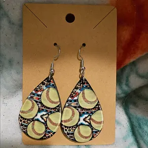 Softball Earrings