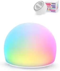 Squishy Egg Night Light Pro for Kids, Soft Egg Light with Multi Colors, Interactive Tap Light Stress Relief, Fidgets Toys, 5 Levels Brightness, Auto-dim in 30 Minutes Sensory Light Ball