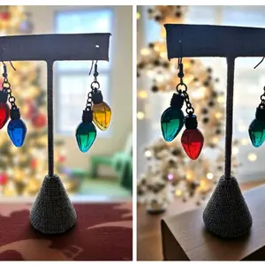 Christmas Light Earrings