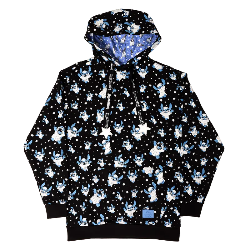 Stitch Ghost Costume All-Over Print Unisex Hoodie