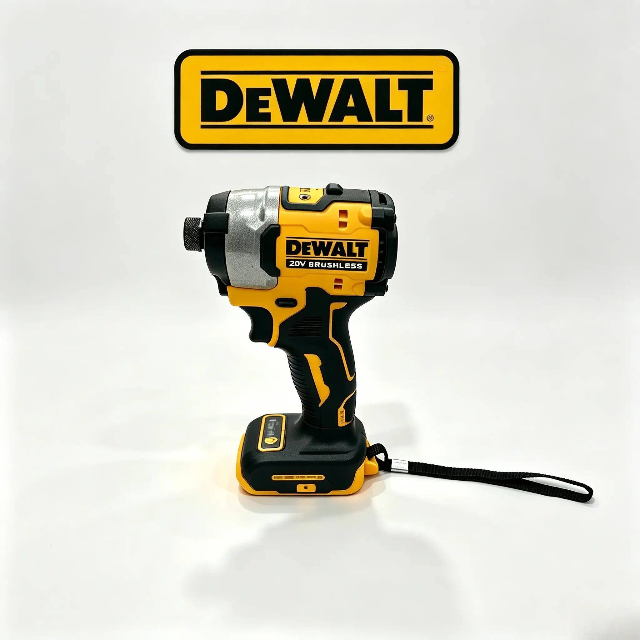 DeWALT 20V MAX XR Brushless Compact Impact Driver (Bare Tool, DCF850) for DIY Users, 1,825 in-lbs Torque, 3-Speed Variable Control, 3,250 RPM, <4 in. Lightweight Design for Wood/Metal Cabinet Installation, Furniture Assembly