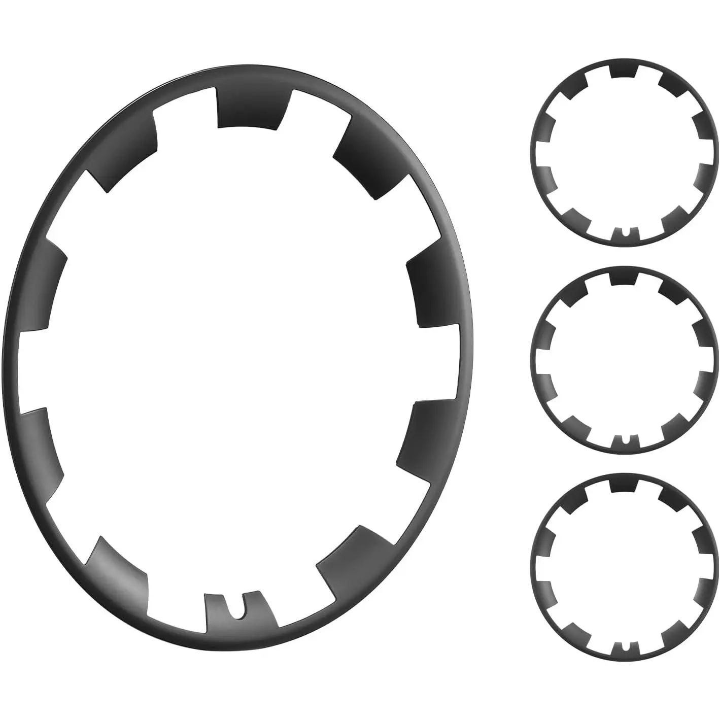VEVOR 20in Tesla Model Y Rim Protector, 2020-2024 1:1 Molded Black Fully Fit Hubcap with Snap, Guard Tape & Valve Nozzle Hole, ABS+PC Composite & Upgraded Buckle, Less Wind Drag, for Road Trips, Daily Commutes, All Weather, Cushioning Cotton