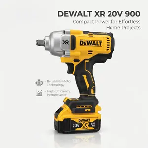 DEWALT DCF900B 20V MAX XR 1/2" High-Torque Impact Wrench | Bare Tool | For heavy truck wheel lugs and industrial pipe flanges | Brushless cordless impact wrench | 1030 ft-lb tightening, 1400 ft-lb breakaway