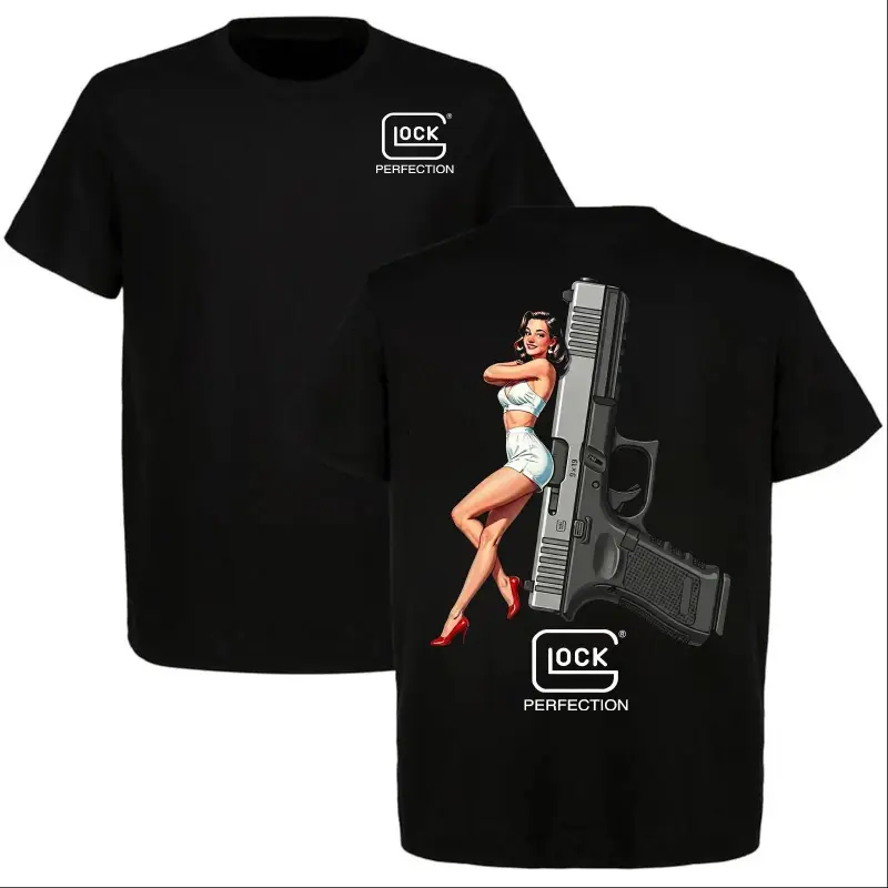 Glock Perfect Sexy Women's T-Shirt,  gun tactical T-shirt, is an excellent choice for gun enthusiasts, featuring astreetwear, tiktok shop deals, summer outfits, guys gifts, summer clothes, gifts for him, graphic tee, men's shirts, t shirt, clothes for men