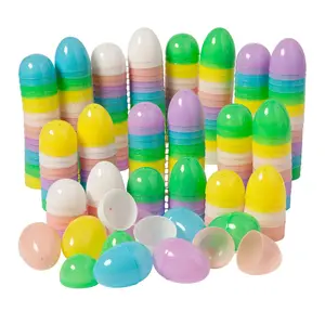 Colorful Pastel Plastic Easter Eggs - 144 Pc. for Spring Celebrations