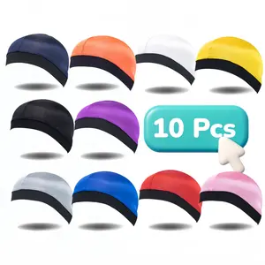 10-Pack Wave Caps for 360 Waves, Moisture Wicking Stocking Wave Hats, Comfortable Stretchy Durag Liner for Men And Women Hair Care