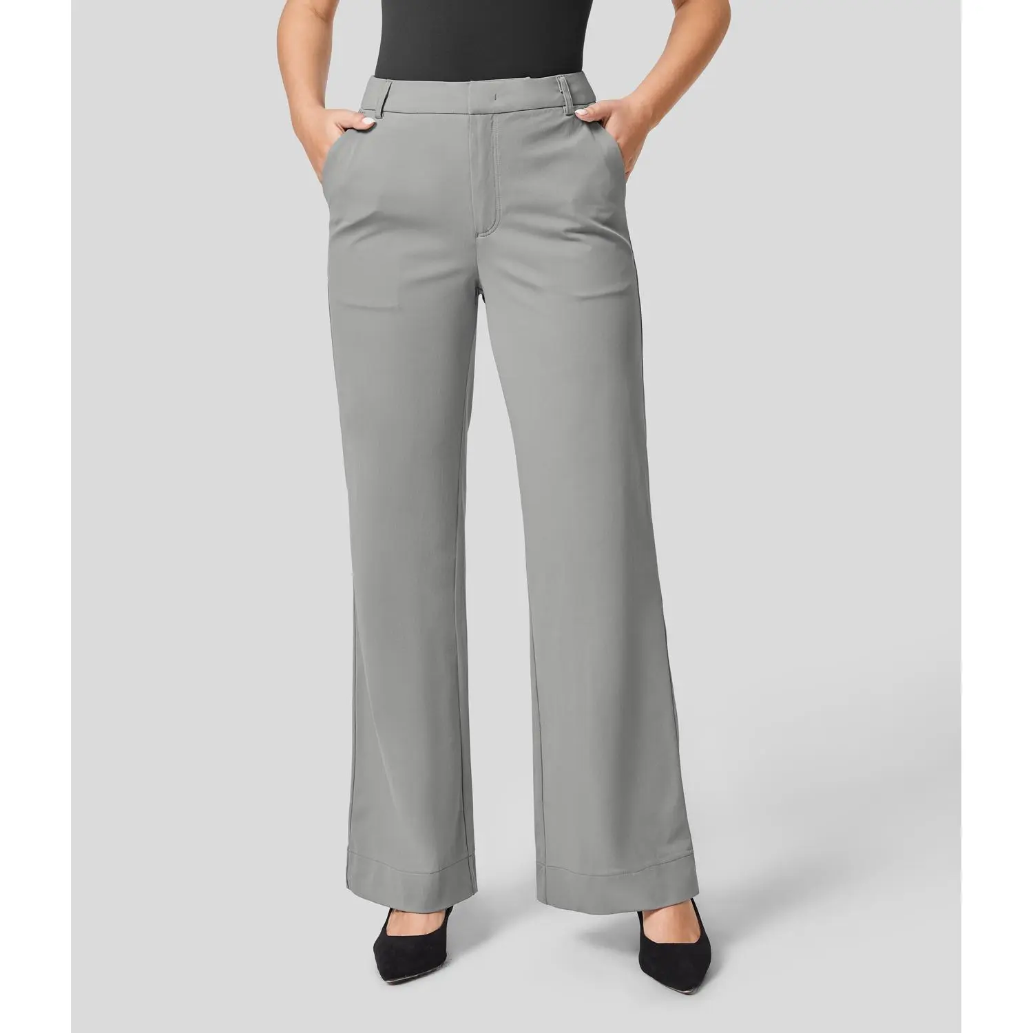 Halara Flex Mid Rise Pocket Straight Leg Work Pants Halara Flex Mid Rise Pocket Straight Leg Work Pants