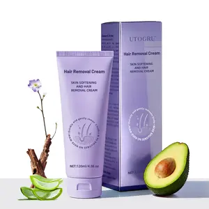 UTOGRU Hair Removal Cream Duo - Face & Body - 120ml - Gentle Dermatologist-Tested Depilatory Solution with Shea Butter for Smooth Skin epilator