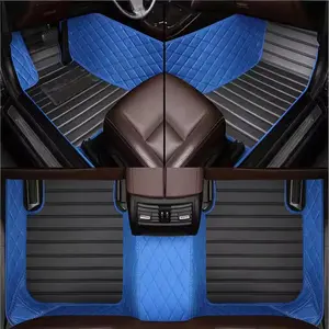 Custom Car Floor Mat For Renault Koleos 2017~2019 VW Jetta A4 1999~2004 VW Touareg 2019~2021 Chevrolet Celta 2010~2013 Left/Right -hand Drive Auto Interior Accessories Fashion Stripe Styling Carpet Waterproof Design Full Coverage