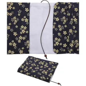 Adjustable Fabric Book Cover Protector Fits A5 Size 5.5x8.2 Inch for Paperbacks Hardcover Softcover Novels Protection
