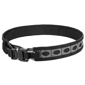 Solid color M size outdoor training MOLLE quick-release metal buckle, double-layered inside and outside, lightweight bison tactical belt