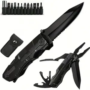 Multi-Functional Tool Pliers, Complete Toolkit, Screwdriver Multi-Head Combo, Portable Outdoor, Home Repair, Folding Knife Plier