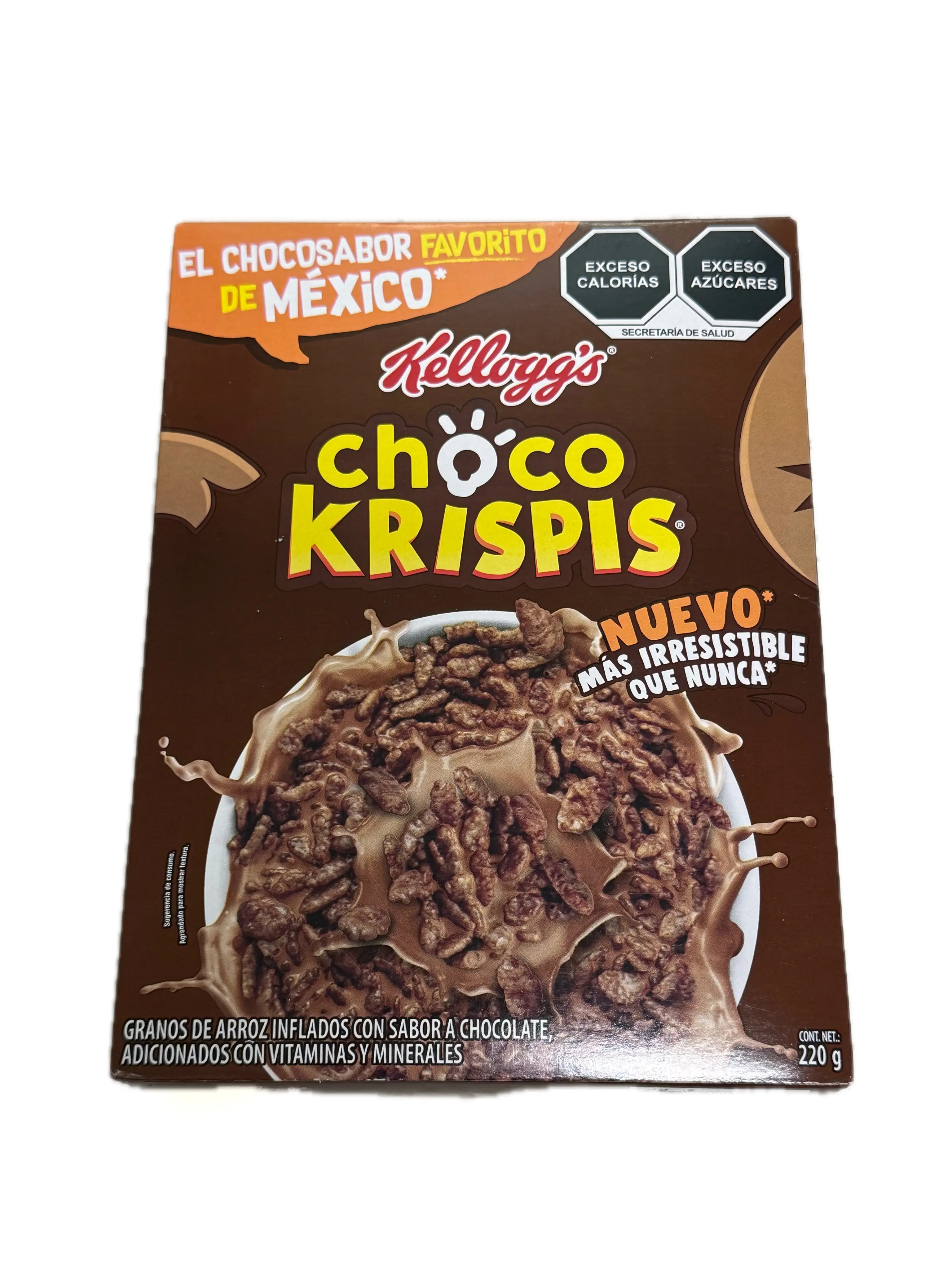 Kellogg’s Choco Krispis Chocolate Rice Cereal 220g – Chocolate Flavored Puffed Rice with Vitamins & Minerals