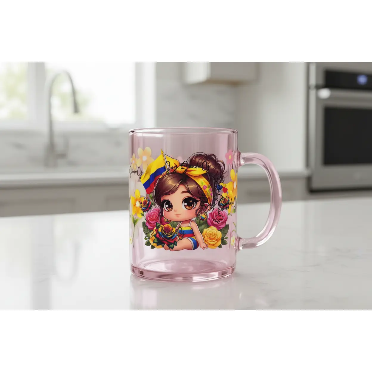 Colombia Cutie #2 - UVDTF Wrap for cups/hard surfaces sticker