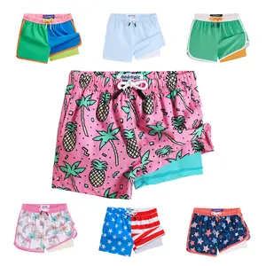 Maamgic Boys' Swim Trunks with Compression Liner, Toddler Stretch Swim Shorts, Childrens Swimwear, Sporty Kids' Swimwear for Summer Beach Holidays