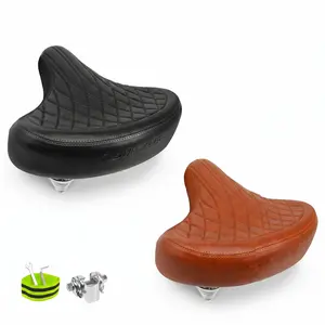 BUCKLOS Ergonomic Gel Foam Wide Bicycle Seat - Comfortable for Adults - Fits Ebikes, Beach Cruisers, Stationary Bikes, Mtb, Road Bike - Essential Ebike Part for Sports, Outdoor Fun