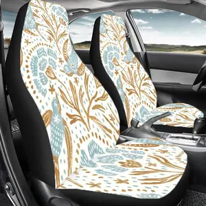 Birds & Floral Pattern Car Seat Cover, Durable Polyester Car Seat Protector, Easy To Install Car Seat Protector for Cars, Suvs, Sedans, Car Seat Decorative