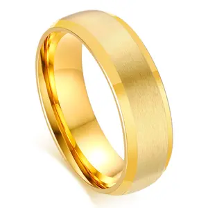 OIDEA 6mm Couples Anti-Rust Steel Ring - Silver Brushed, Engravable Comfort Fit, Phrase Band for Engagement Anniversary, Couple Gift Ideas, Anti-Rust Steel Rings
