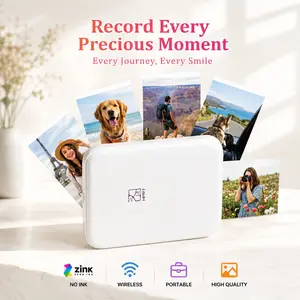 HPRT MT53 Mini Photo Printer, 2x3" Self-Adhesive Instant Color Photos, Portable Wireless Bluetooth Sticker Printer for iPhone & Android, Valentine's Gift,summerwins，gift for Father's Day