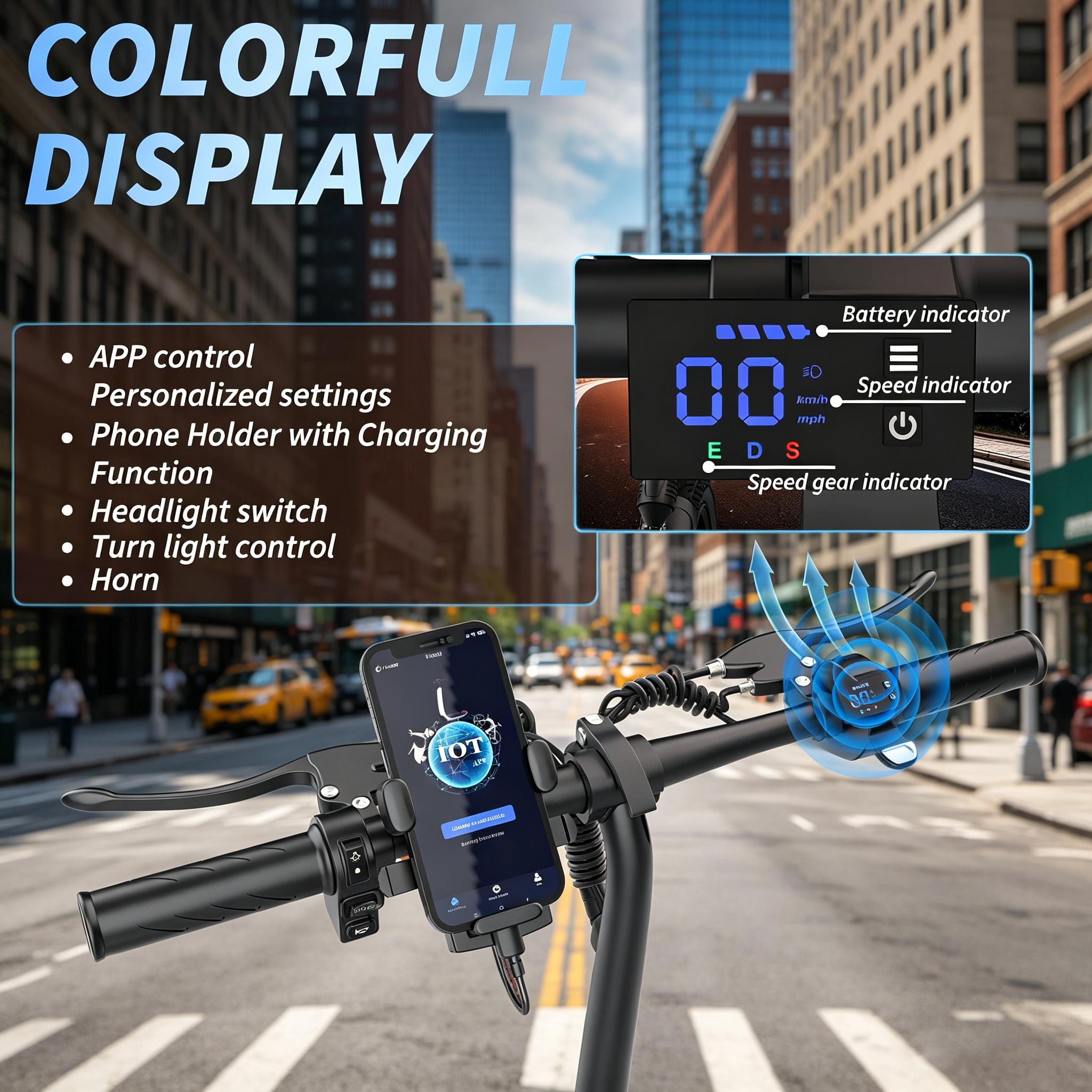 US 14" Foldable Electric Bike for Adults | 750W Peak Motor, 22 MPH Speed | 48V 10.4Ah/15.6Ah Battery, Electric Scooter| with Dual-Seat and Multi-Shock Absorption & Smart APP | With Phone Holder | UL2849 Certified Motor | Nice for Gift & Daily Commutes