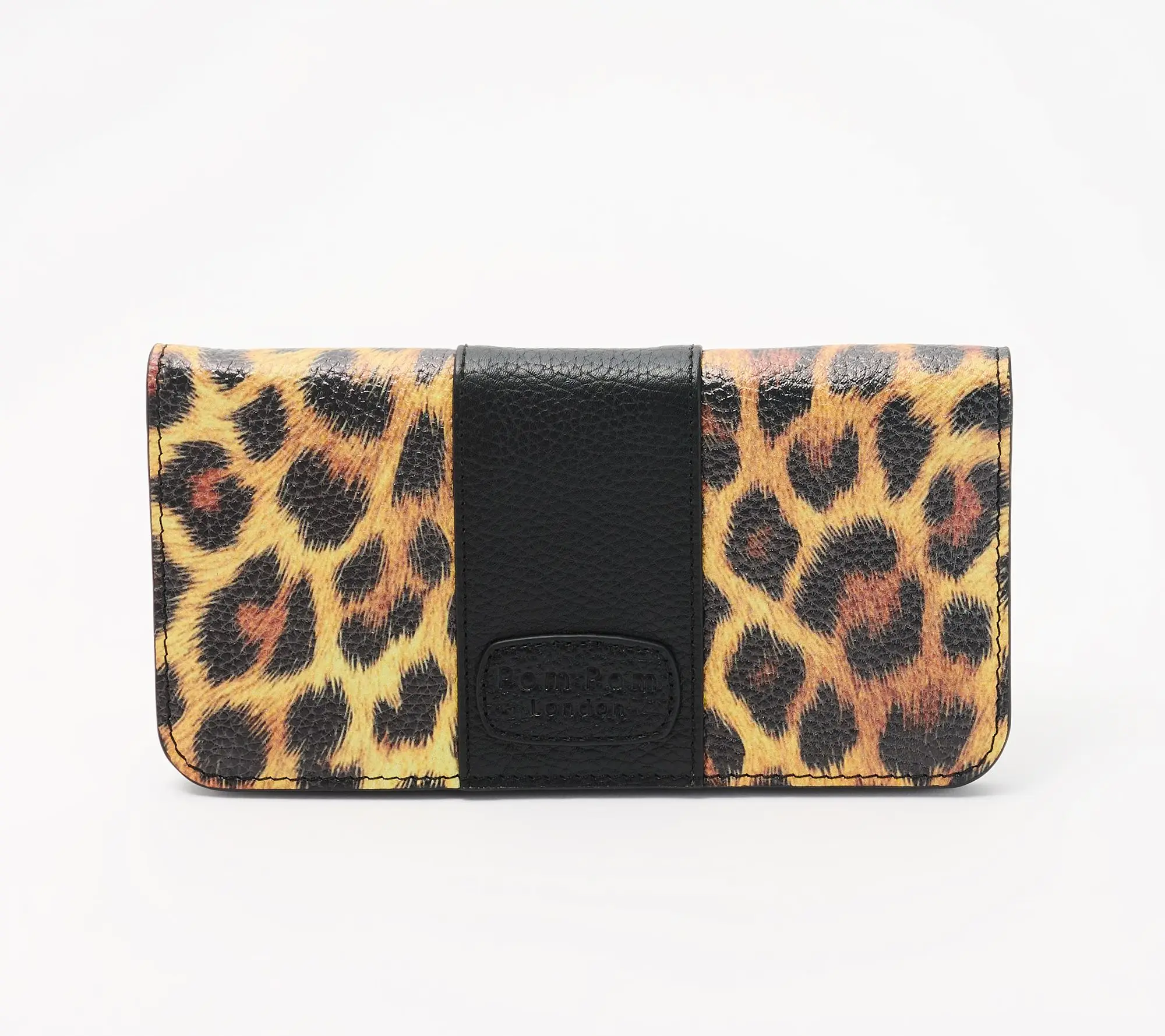 Pom Pom London Leather Chelsea Flapover Wallet
