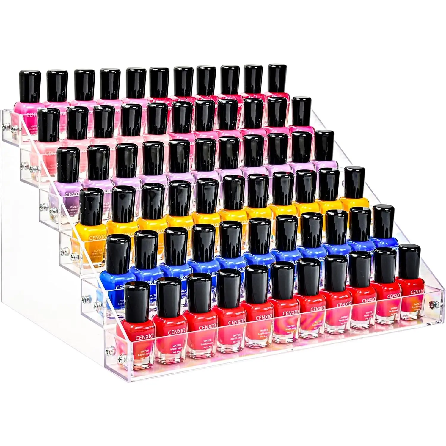 Organizer Rack Stand Holder Large Capacity  Clear 6 Layers for Nails Polish Essential Oil Lipstick Sunglasses