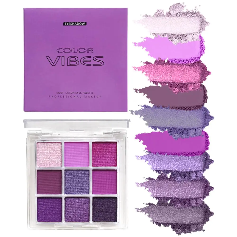 Eyeshadow Palette - Purple Eyeshadow Theme, High Pigmented Blendable Matte & Glitter Shimmer Finishes, 24-Hour Long Lasting Mauve Eye Makeup.
