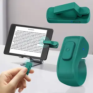 [SummerVibes] Ring Remote Page Turner for Kindle eReaders with Storage Bag, Wireless Camera Camcorder Shutter Clicker for iPad iPhone Tablets, Perfect Gift for Kindlelovers Mothersdaygift