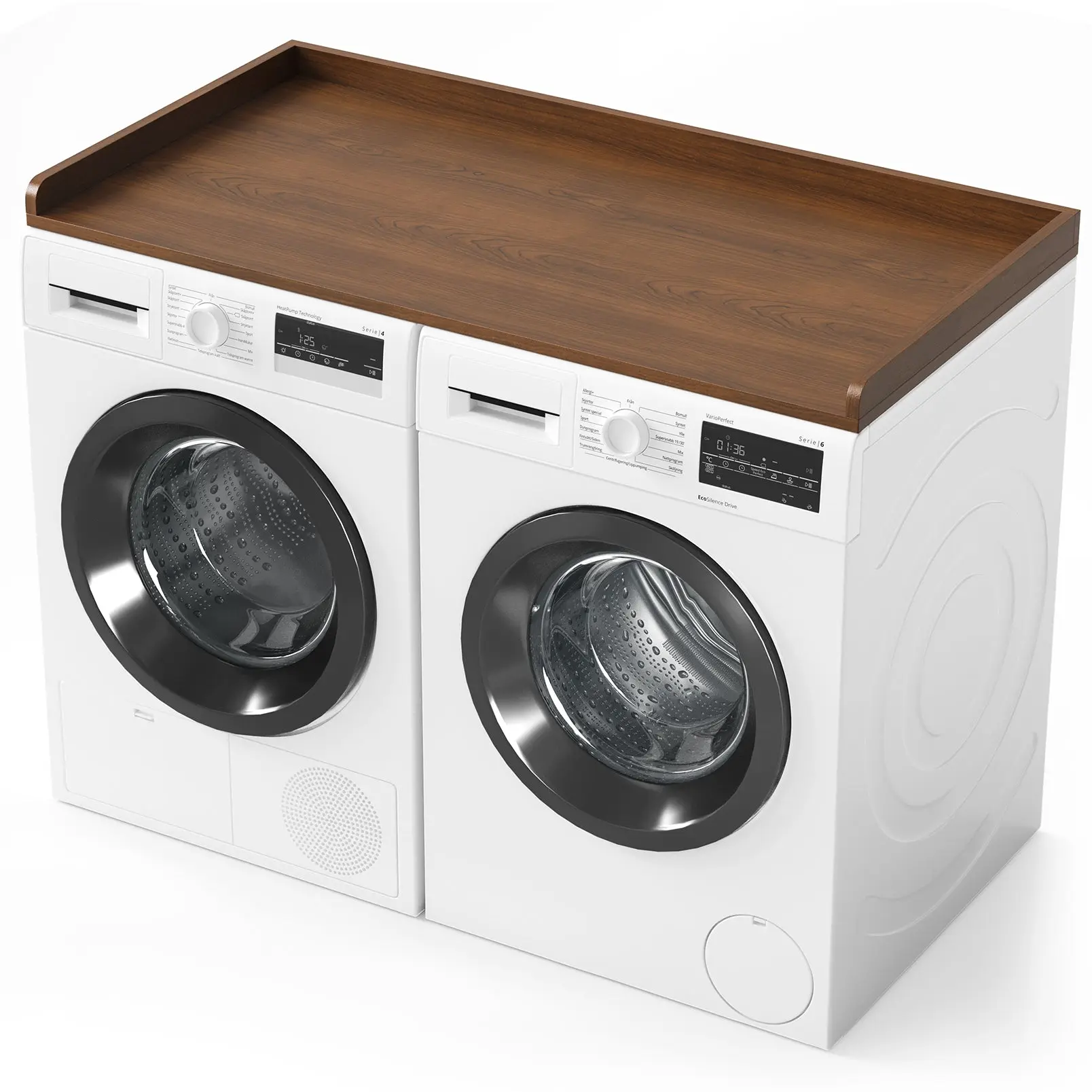SpaceAid Shelf Over Washer and Dryer, Brown Wood SpaceAid Shelf Over Washer and Dryer, Brown Wood