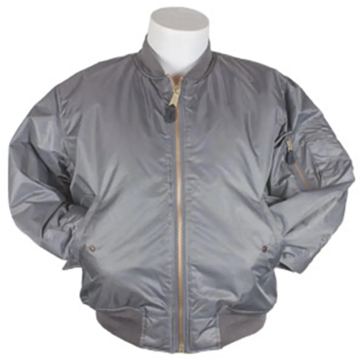 212 MAIN True-to-Size Modest Military MA-1 Flight Jacket - Casual Long-Sleeve Reversible Polyester Menswear Outerwear, Knit Details, Nylon & Leather Accents, Zipper Closure, Pockets, Minimalist Fit, Sizes XS-7XL