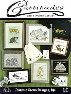 USED Book - Cattitudes - Seventh Litter - Cross Stitch Pattern