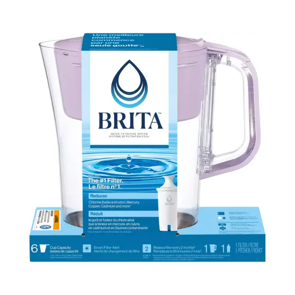 Brita 6-Cup Misty Lilac Pitcher with Original Filter Brita 6-Cup Misty Lilac Pitcher with Original Filter