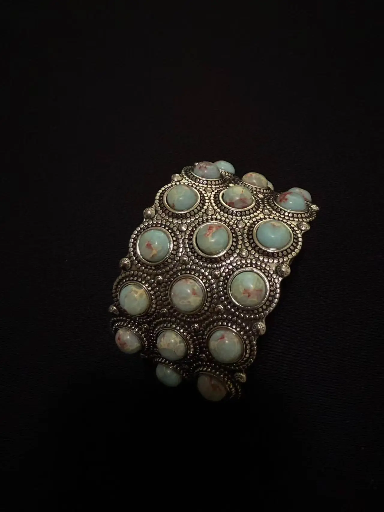 Vintage Statement Cuff Bracelet Wide Boho Ethnic Open Bangle
