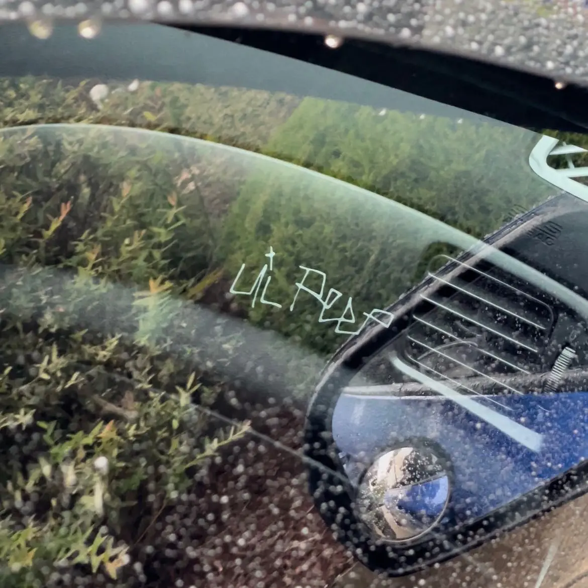 Lil peep matte white sticker
