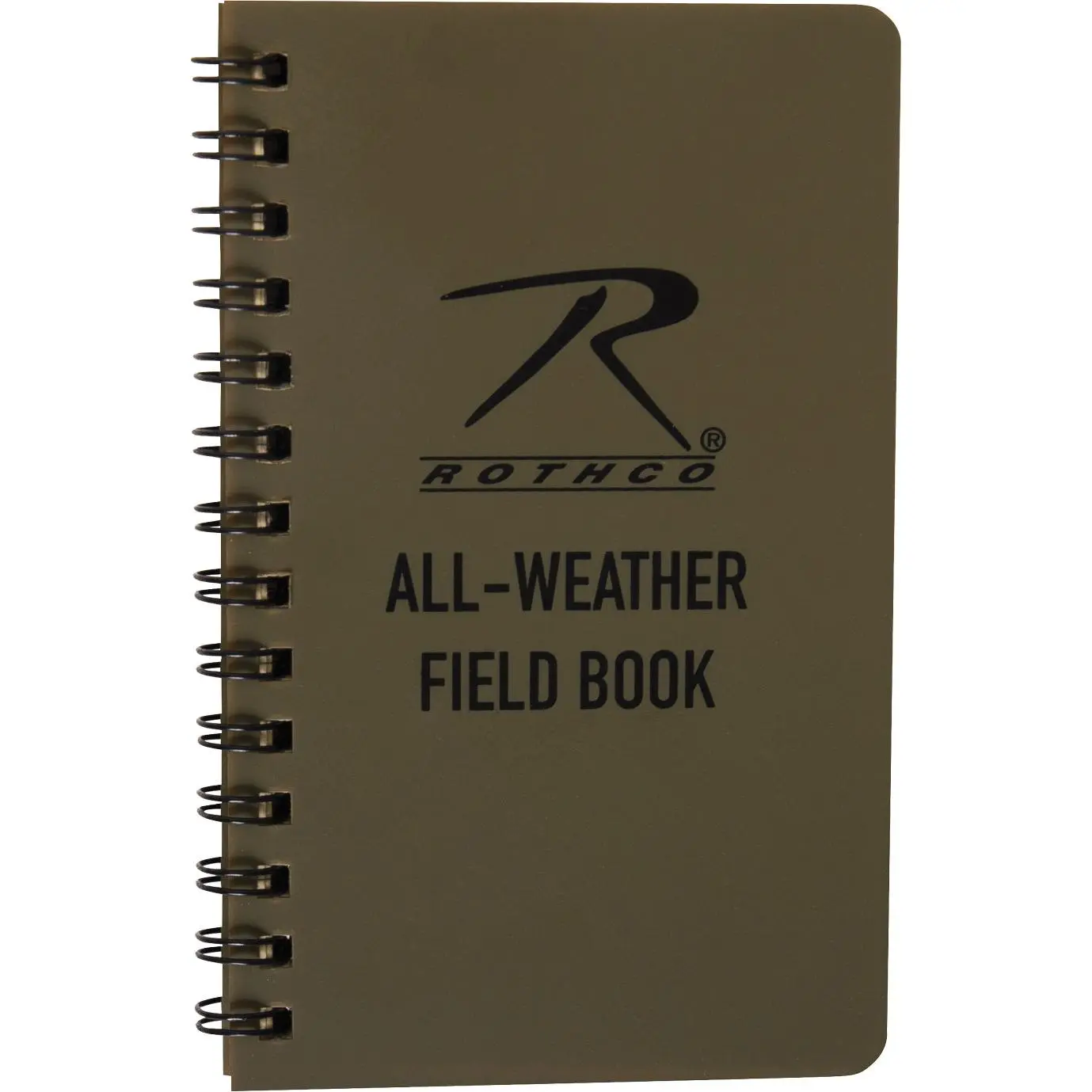 Coyote Brown All-Weather Waterproof Field Book - 3" x 5" Standard Size Portable Notebook with PVC Cover, All Weather Field Notebook for Soldiers, Journal