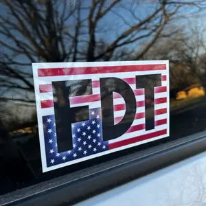 FDT Upside Down American Flag Distress Bumper Sticker 3.5x6 FDT Upside Down American Flag Distress Bumper Sticker 3.5x6