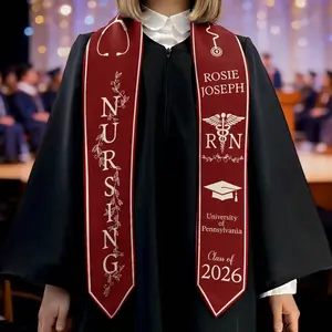 Personalized Nursing Graduation Stole – Custom Nurse Sash, Class of 2026, RN Stole Graduation Gift for Nurses