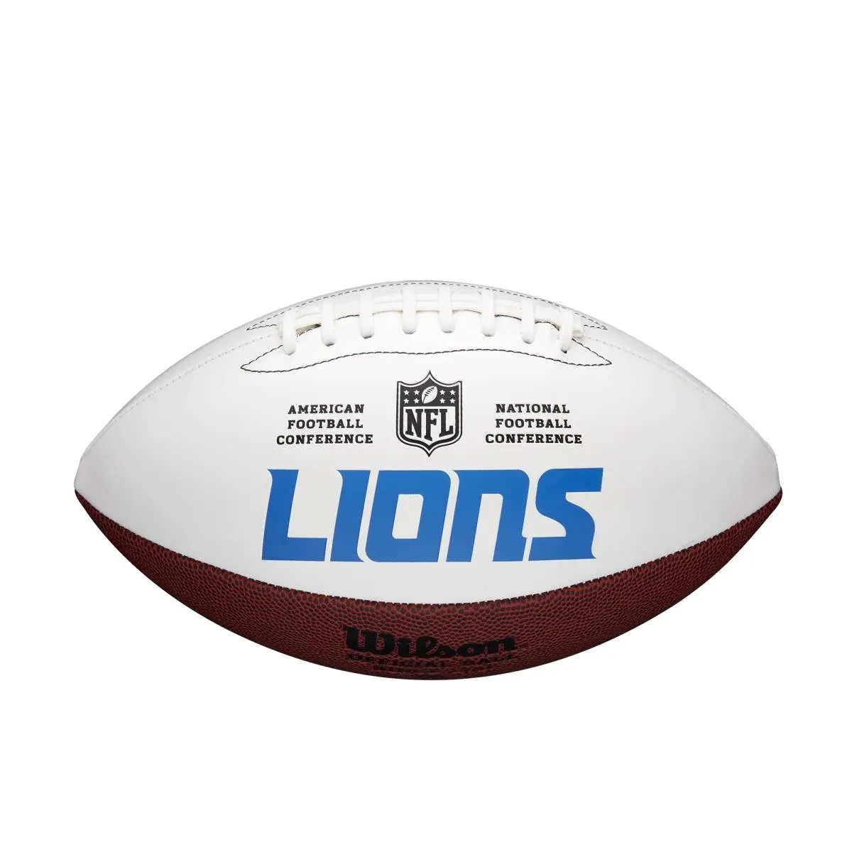 Wilson NFL Detroit Lions Autographable Full-Size Football - Authentic Sports Collectibles, Sports Memorabilia Accessory with Lions Logo (Model 8776895654)