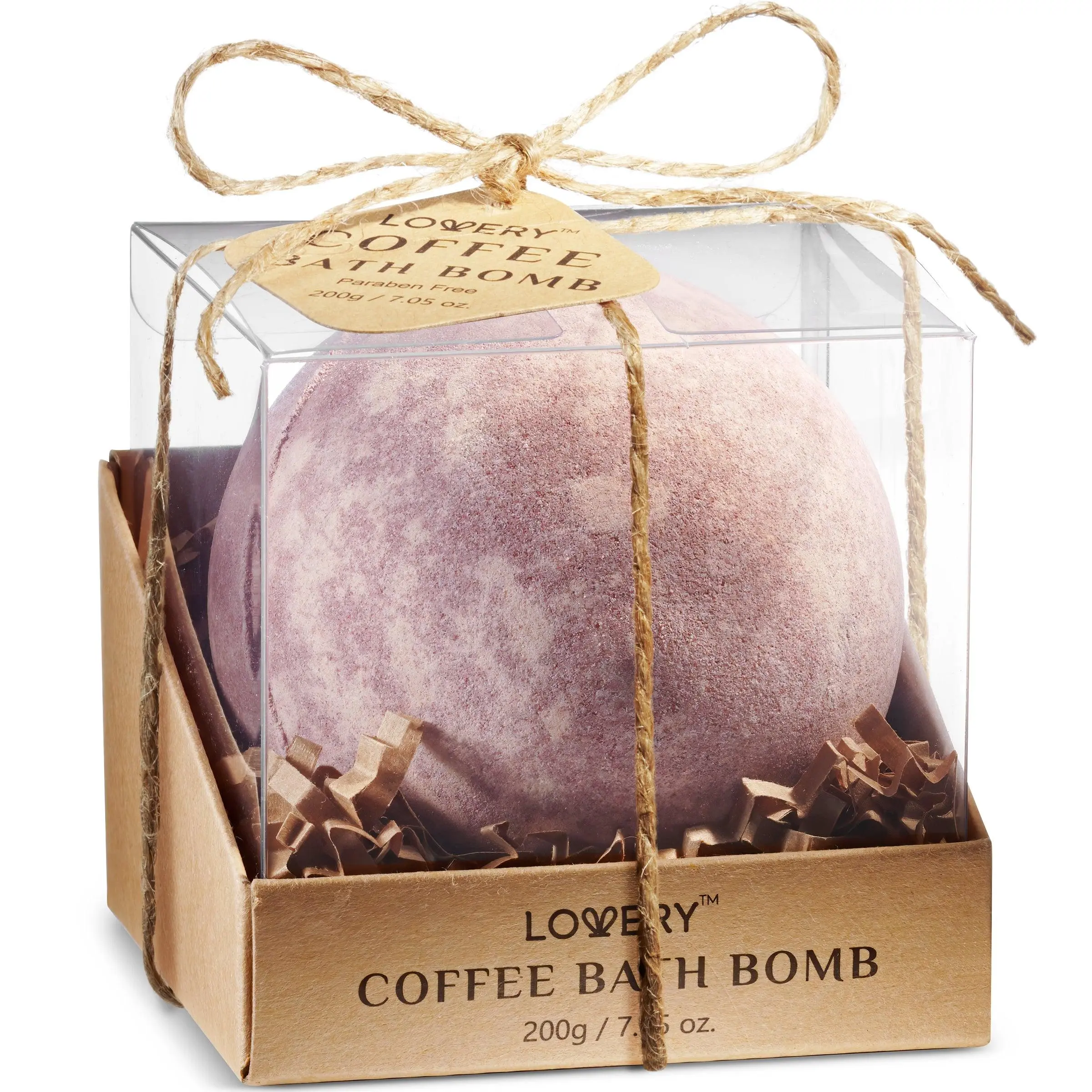 LoveryGifts Coffee Bath Bomb - 7oz Extra Large Spa Body Care Ball Nourishing