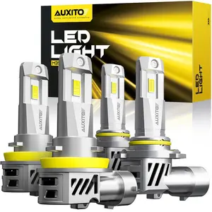 【Fan-equipped model】30000LM AUXITO H11 H8 H9 9005 9006 H4 H7 LED Headlight 600% Brighter Kit High Low Beam Bulb CANBUS 6500K