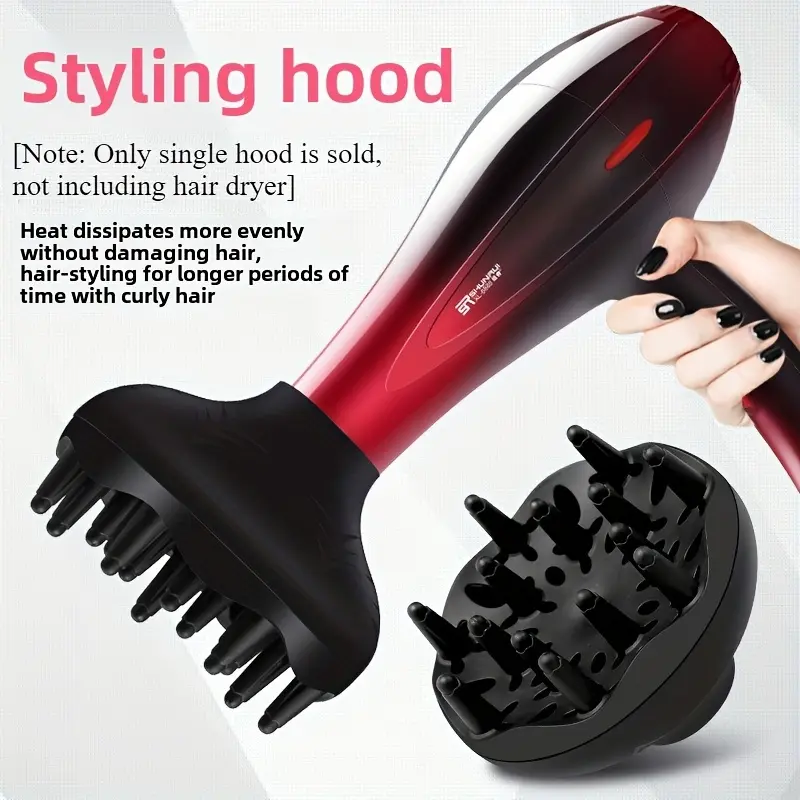 Reusable wavy air nozzle, Hair Dryer Attachment, Blow Dryer Attachment, professional hair dryer integrates air nozzle and diffuser, specially designed for curly hair and natural hairstyles, a tool for daily family styling and salons